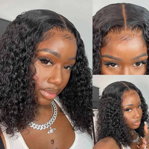Glueless Short Curly Bob Wig - Image 5