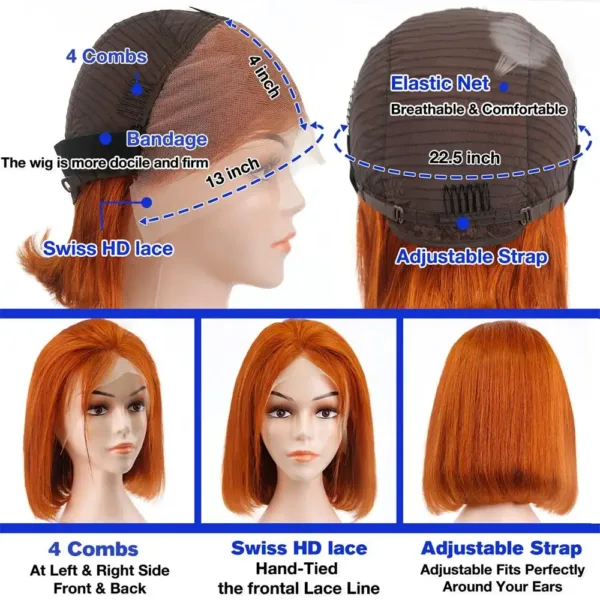 Ginger Straight Lace Front Wig - Image 4