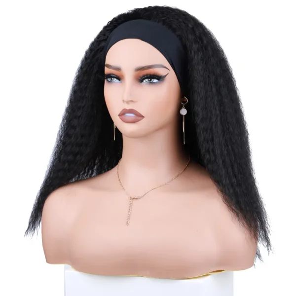 Kinky Curly Headband Wig - Image 3