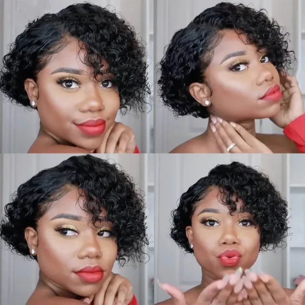 Short Afro Kinky Curly Wig - Image 5