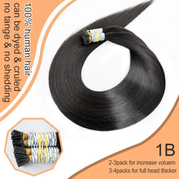 Virgin Straight Remy I-Tip Hair - Image 13