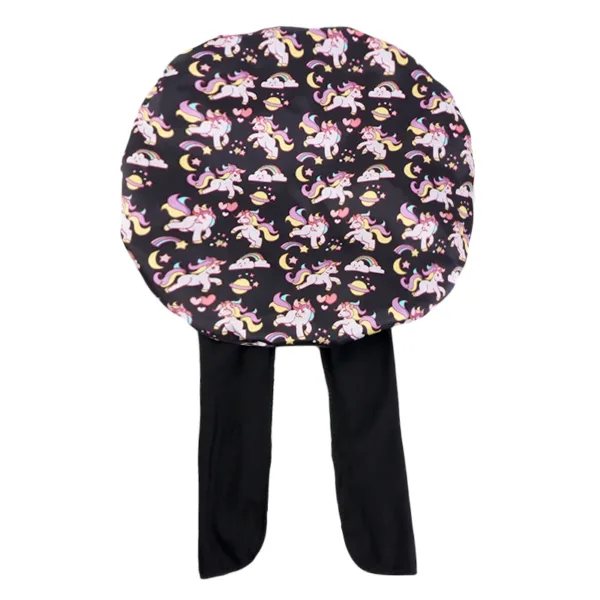 Kids Unicorn Satin Sleep Cap - Image 5