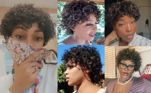 Short Afro Kinky Curly Wig - Image 15