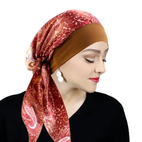 Pre-tied Satin Chemo Turban