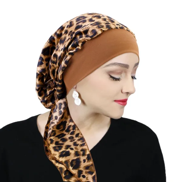 Pre-tied Satin Chemo Turban - Image 7