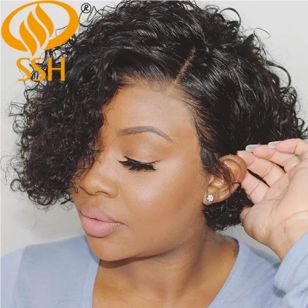 Short Curly Pixie Wig - Image 13