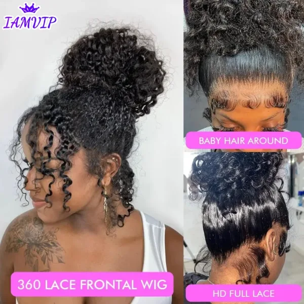 HD Kinky Curly Wig - Image 2
