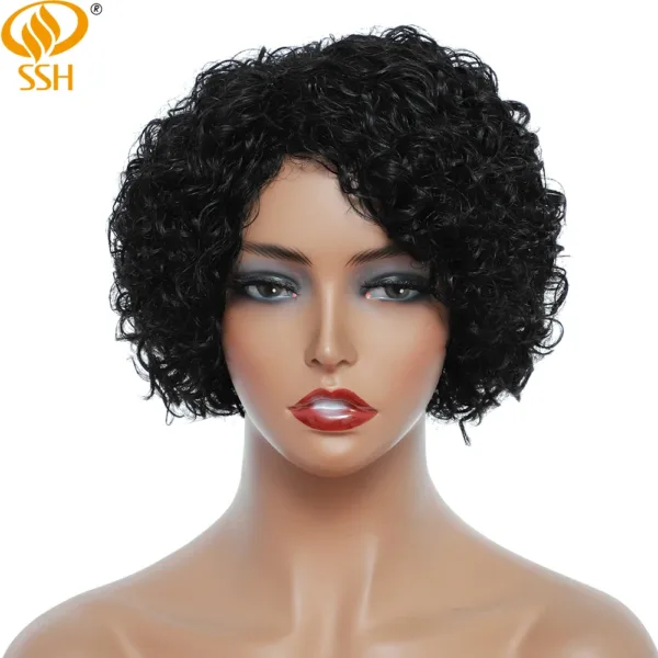 Short Curly Pixie Wig - Image 14