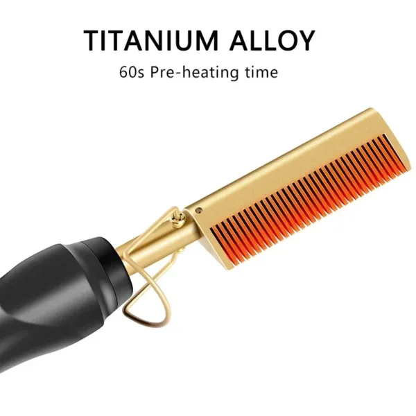 Hot Comb Straightener Curler - Image 4