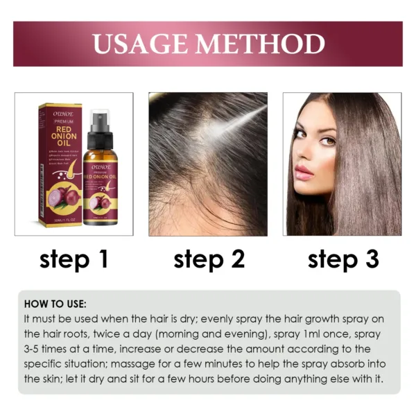 Red Onion Hair Growth Spray - Image 13