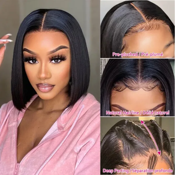 Highlighted Ombre Bob Wig - Image 3