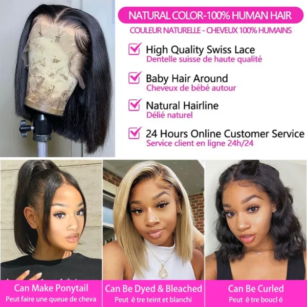 Highlighted Ombre Bob Wig - Image 4