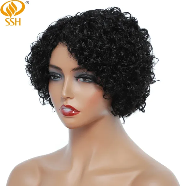 Short Curly Pixie Wig - Image 16