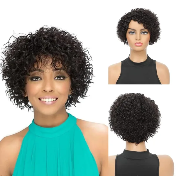 Short Curly Pixie Wig