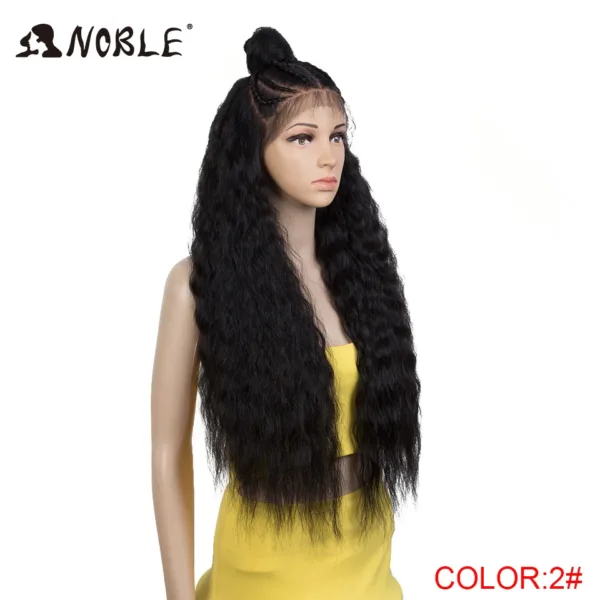 Lace Frontal Wig Curl With Baby Hair Synthetic Wig - Image 23