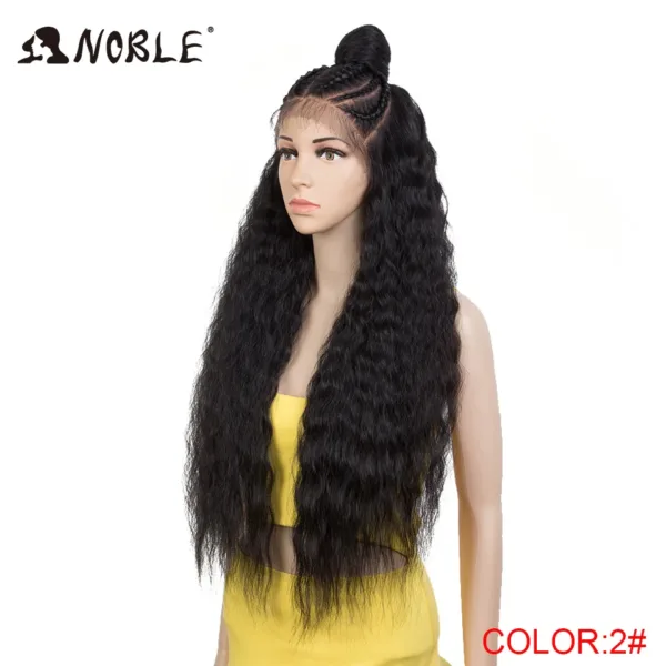Lace Frontal Wig Curl With Baby Hair Synthetic Wig - Image 24