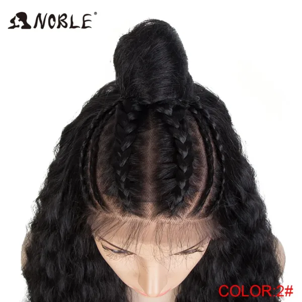 Lace Frontal Wig Curl With Baby Hair Synthetic Wig - Image 25