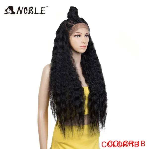 Lace Frontal Wig Curl With Baby Hair Synthetic Wig - Image 16