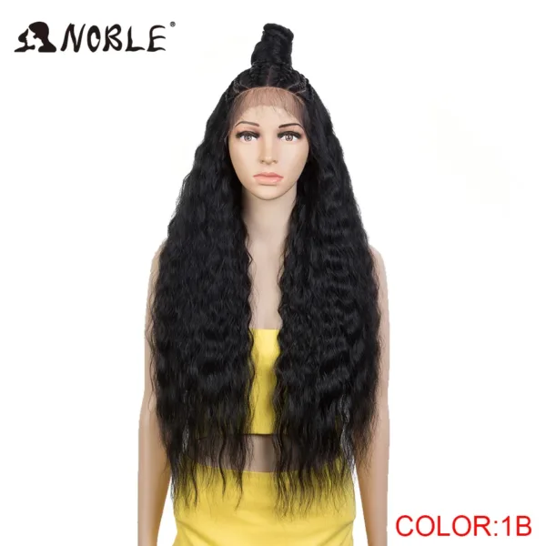 Lace Frontal Wig Curl With Baby Hair Synthetic Wig - Image 14