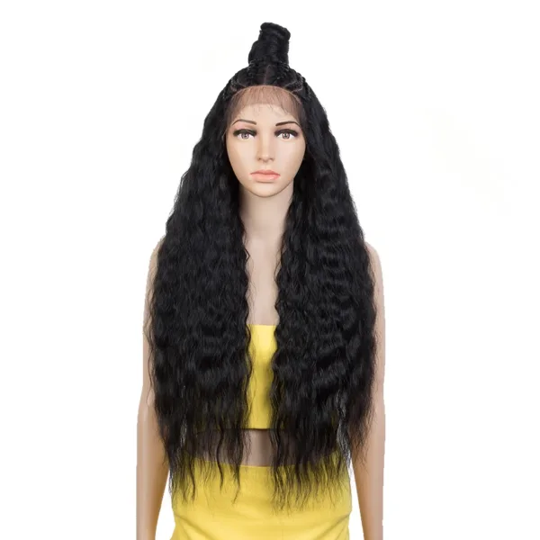 Lace Frontal Wig Curl With Baby Hair Synthetic Wig - Image 11