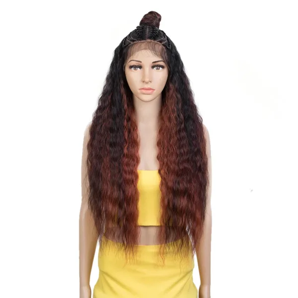 Lace Frontal Wig Curl With Baby Hair Synthetic Wig - Image 8
