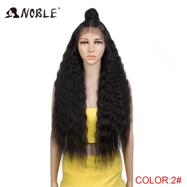 Lace Frontal Wig Curl With Baby Hair Synthetic Wig - Image 22