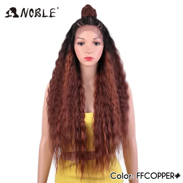 Lace Frontal Wig Curl With Baby Hair Synthetic Wig - Image 7