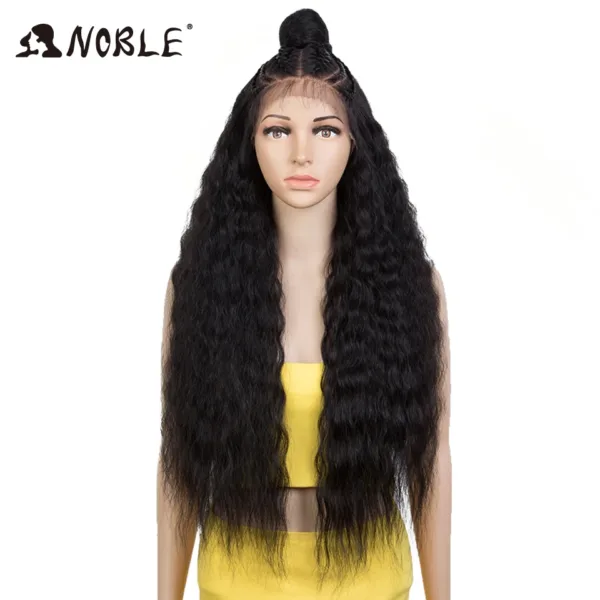 Lace Frontal Wig Curl With Baby Hair Synthetic Wig - Image 12