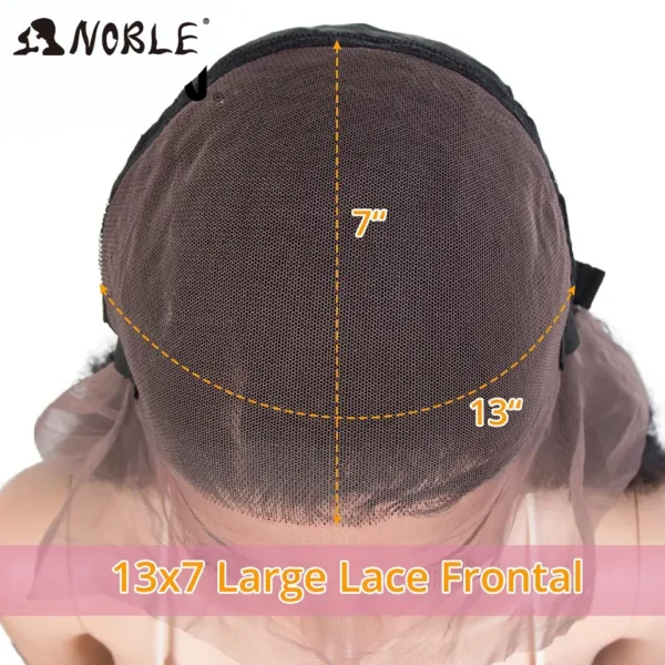 Lace Frontal Wig Curl With Baby Hair Synthetic Wig - Image 21