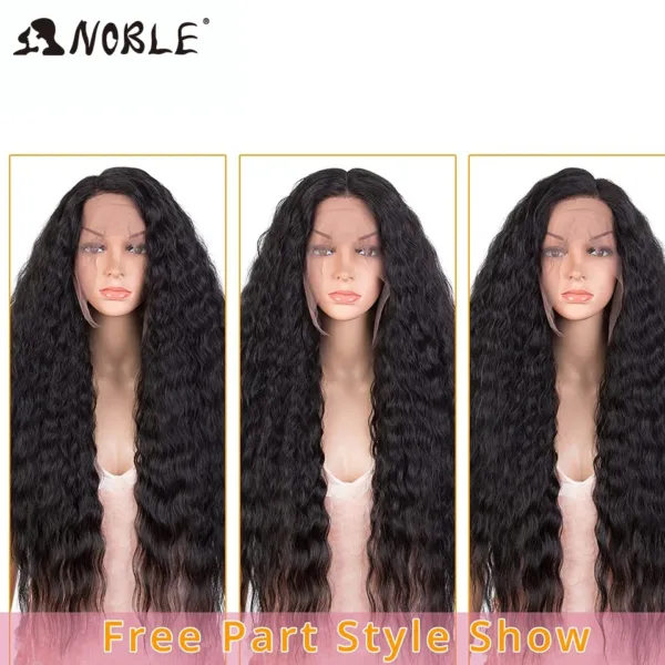 Lace Frontal Wig Curl With Baby Hair Synthetic Wig - Image 2