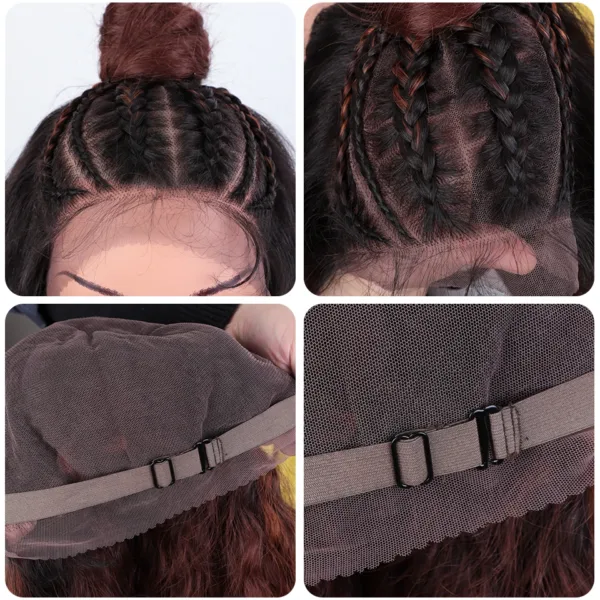 Lace Frontal Wig Curl With Baby Hair Synthetic Wig - Image 6