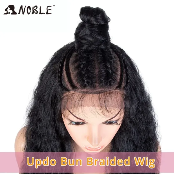 Lace Frontal Wig Curl With Baby Hair Synthetic Wig - Image 20