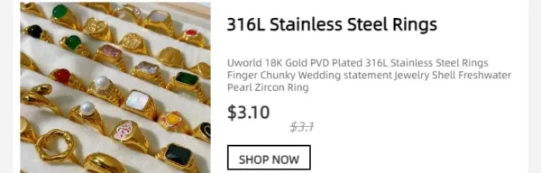Stainless Steel Hammered Rhodium Hair Clips - Image 30