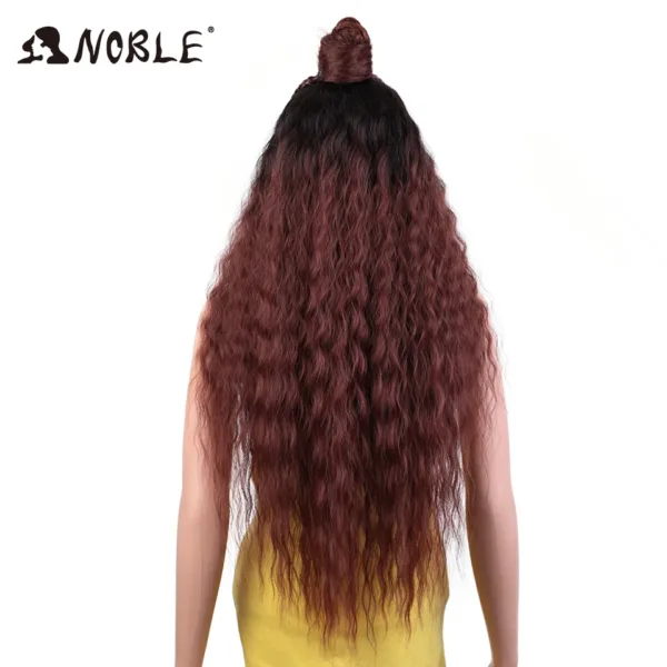 Lace Frontal Wig Curl With Baby Hair Synthetic Wig - Image 28