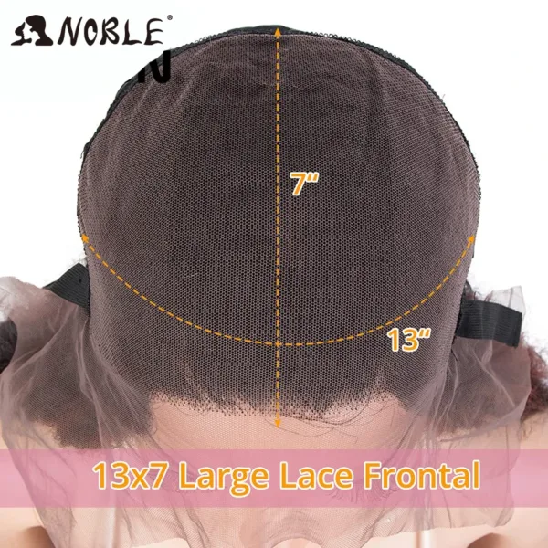 Lace Frontal Wig Curl With Baby Hair Synthetic Wig - Image 5