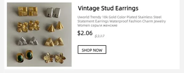 Stainless Steel Hammered Rhodium Hair Clips - Image 29