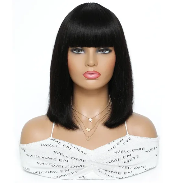 Short Straight Bob Wig - Image 9