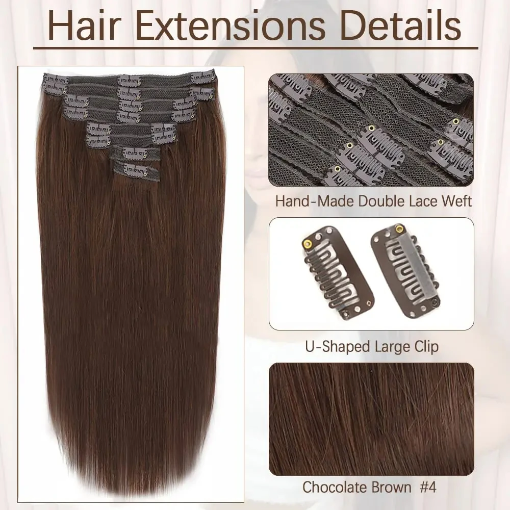 Human Hair Clip-In Extensions - Image 4