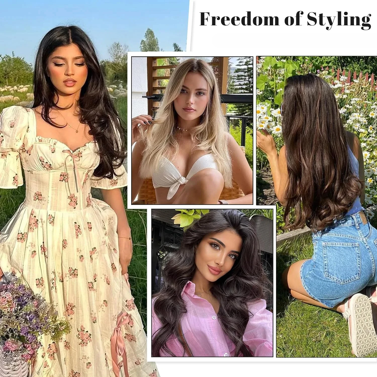 Human Hair Clip-In Extensions - Image 30