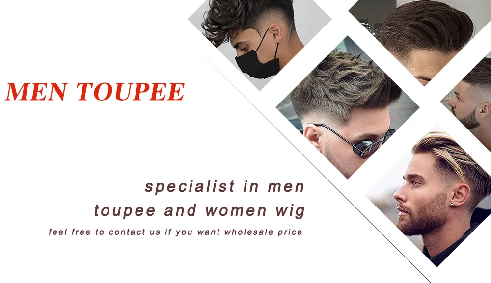 Premium European Hair Men's Toupee - Image 7