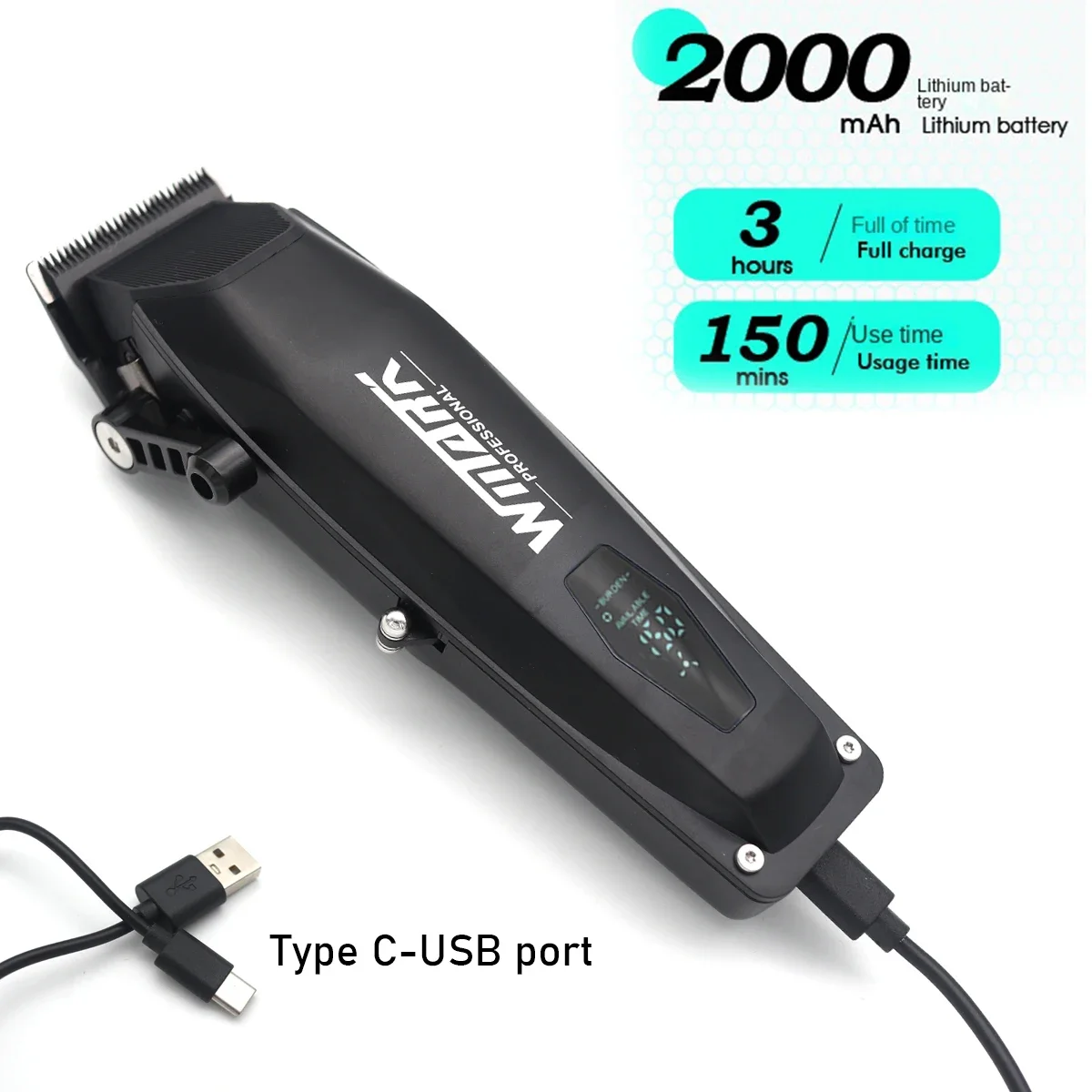 Professional Ceramic Blade Hair Clipper - Image 11