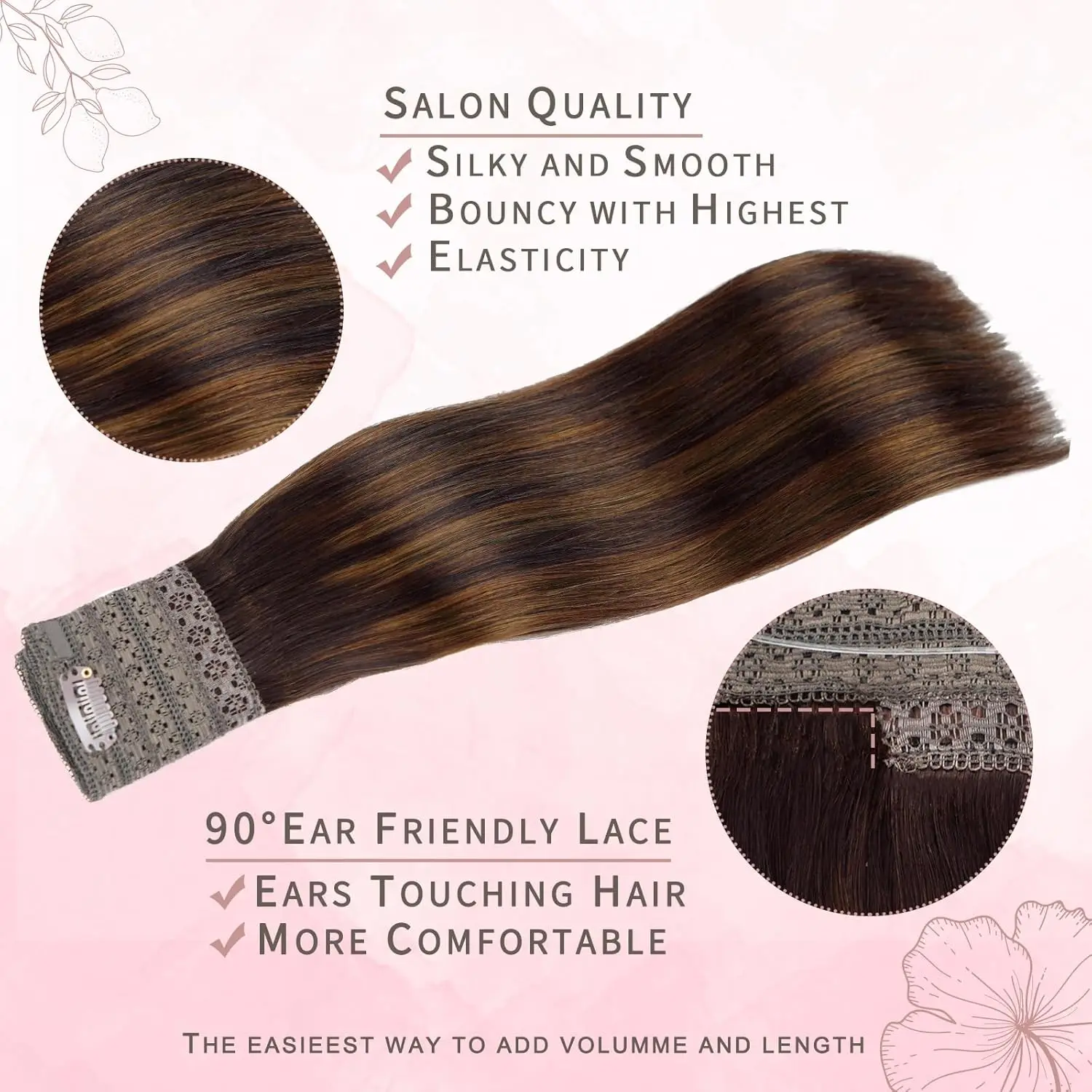 Silky Straight European Clip-In Hair - Image 3