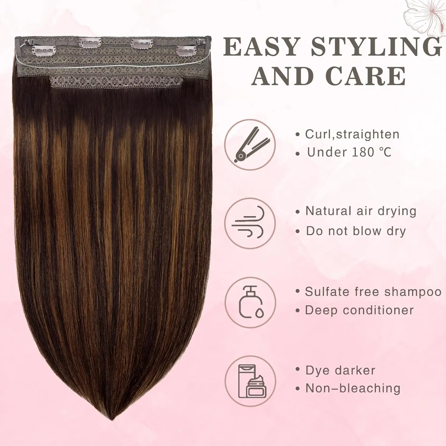 Silky Straight European Clip-In Hair - Image 2