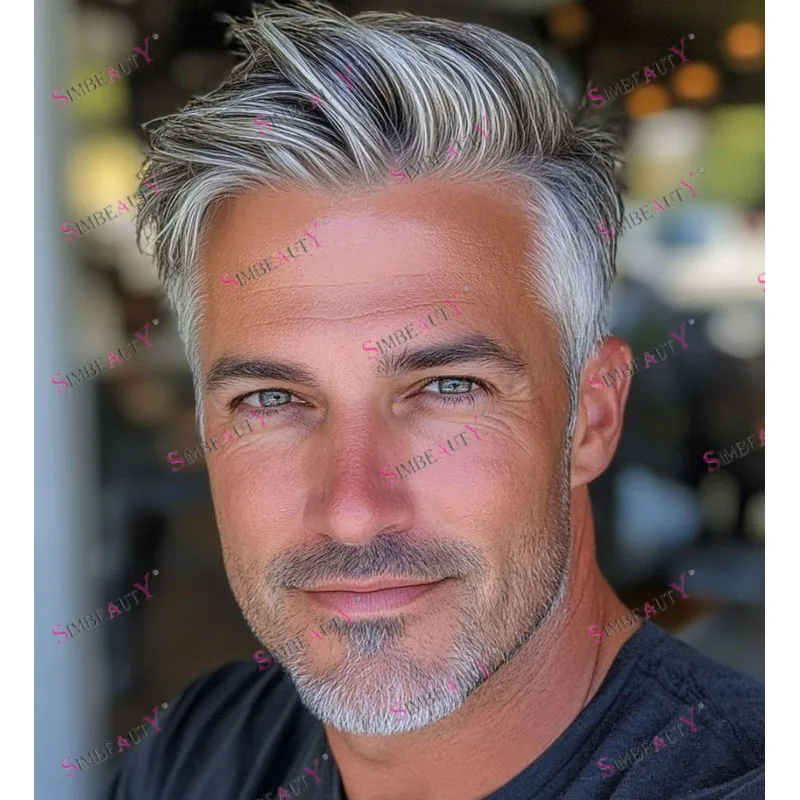 Indian Remy Hair Men's Toupee