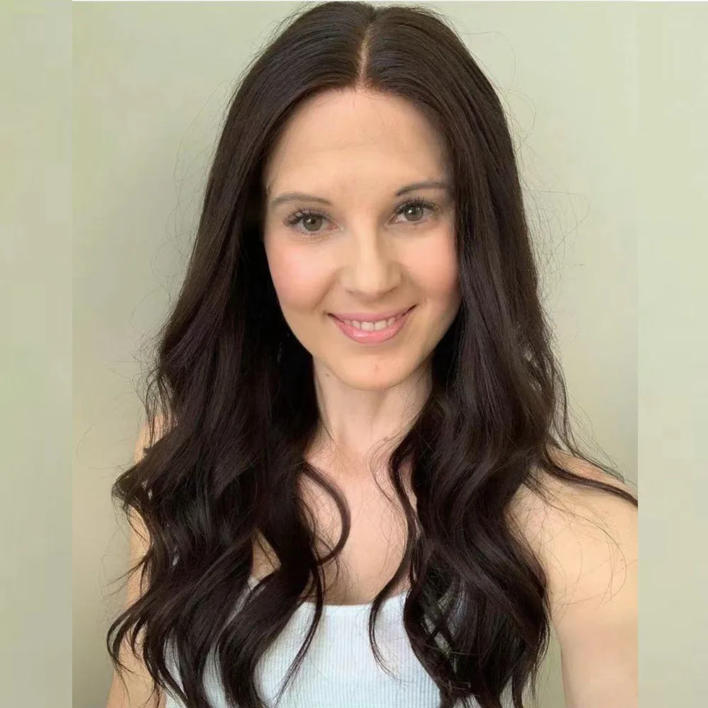 Short Silk Base Wavy Topper - Image 7