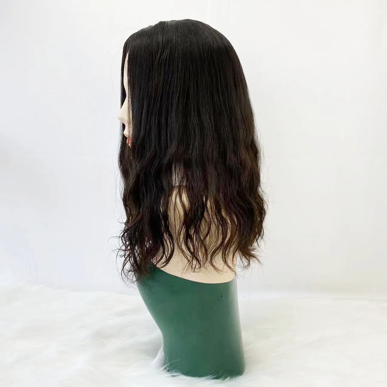 Short Silk Base Wavy Topper - Image 12