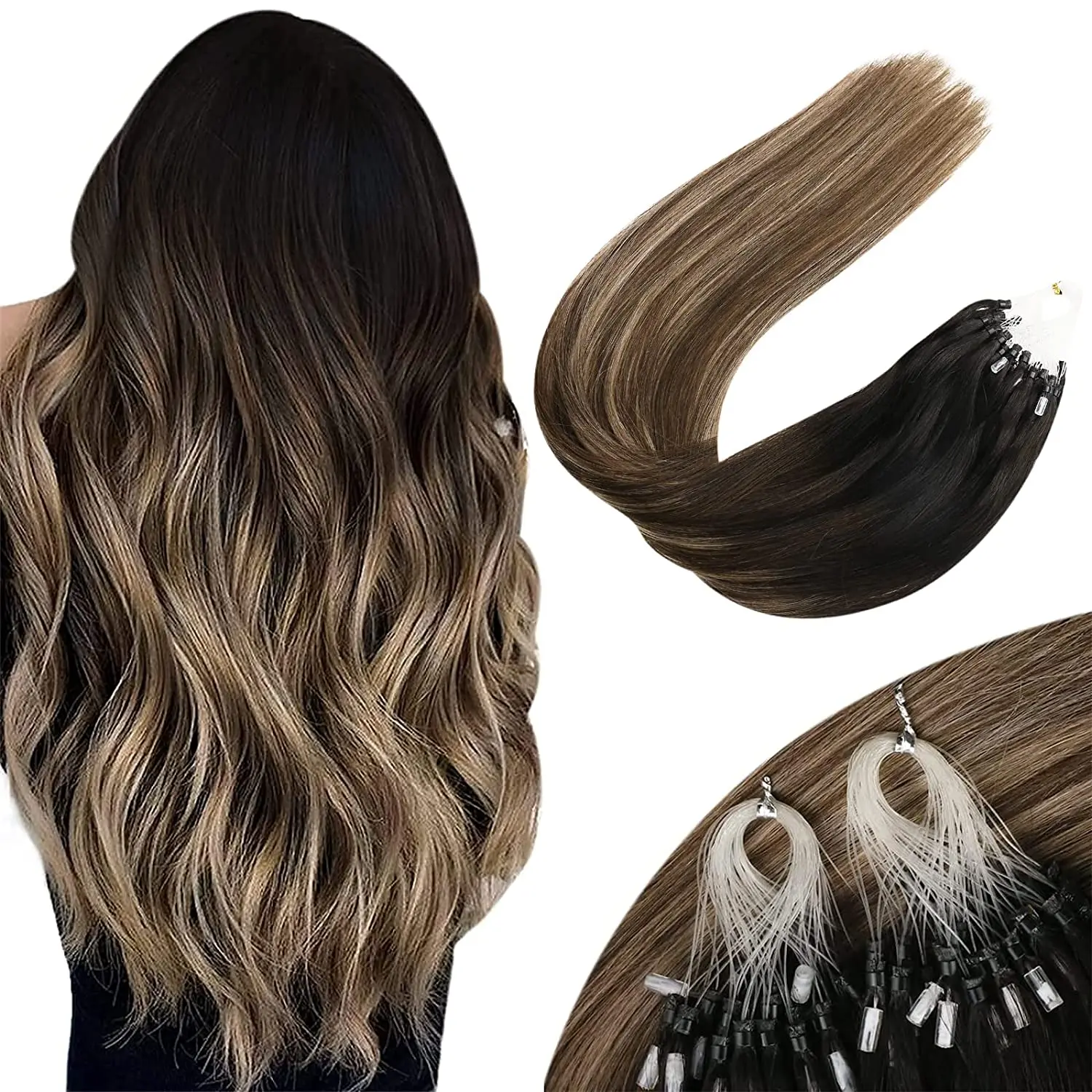 Microlink Platinum Blonde Extensions - Image 16