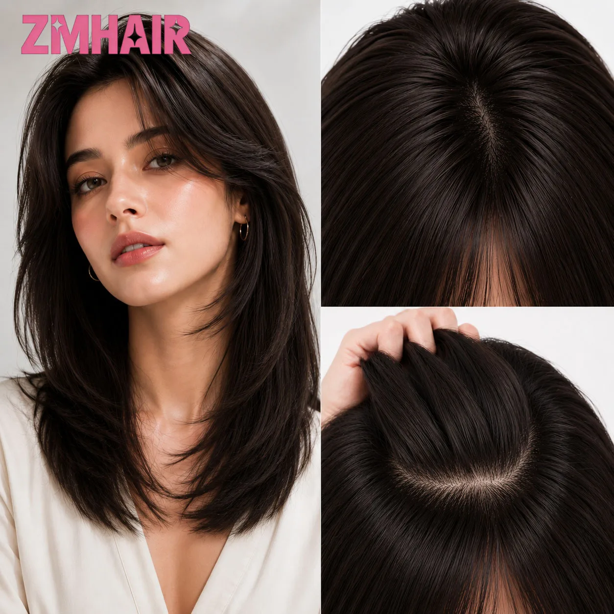 Silky Straight Bangs Human Hair - Image 9