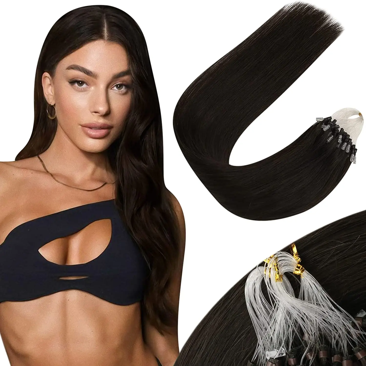 Microlink Platinum Blonde Extensions - Image 10