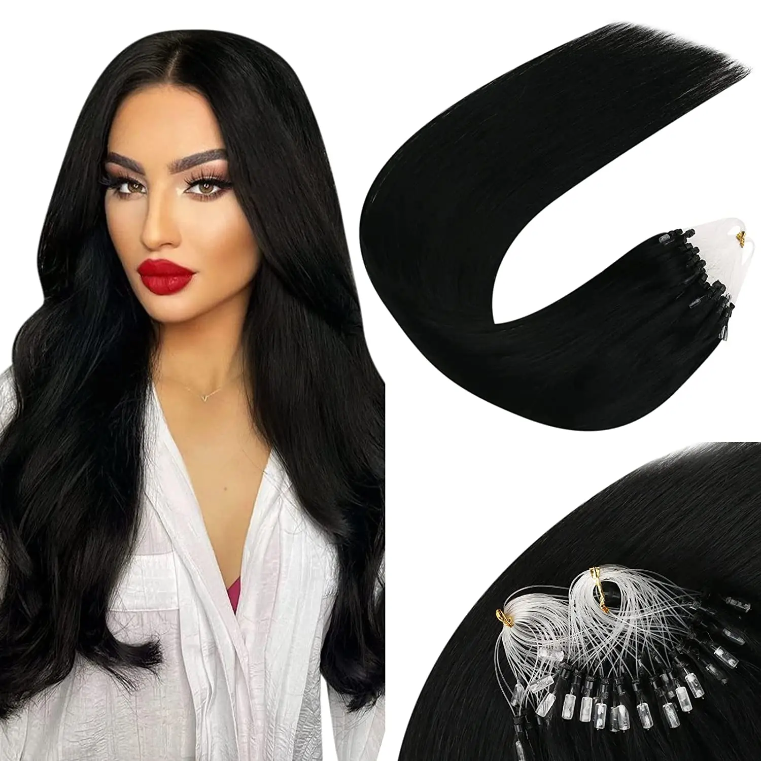 Microlink Platinum Blonde Extensions - Image 12